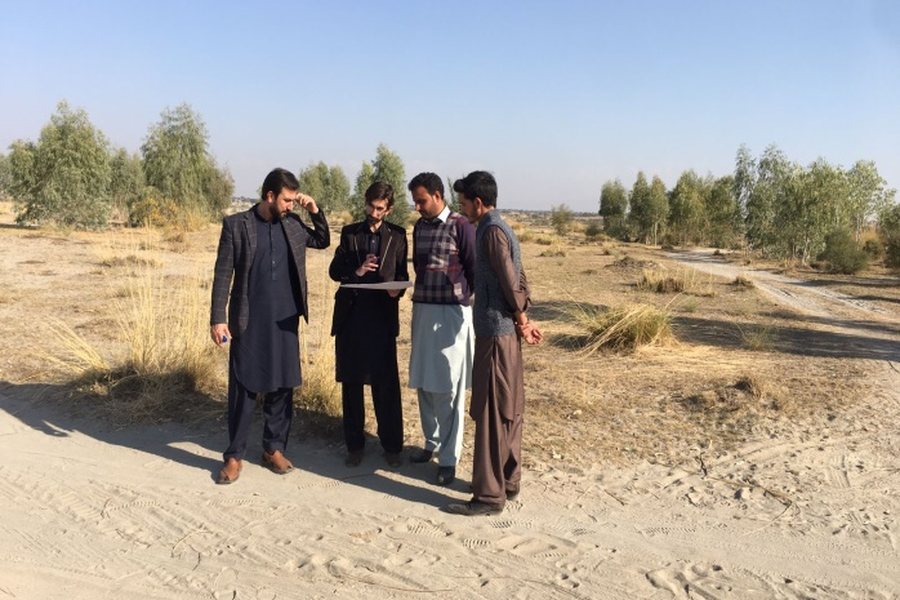 NEST environmental team carrying out a site reconnaissance survey